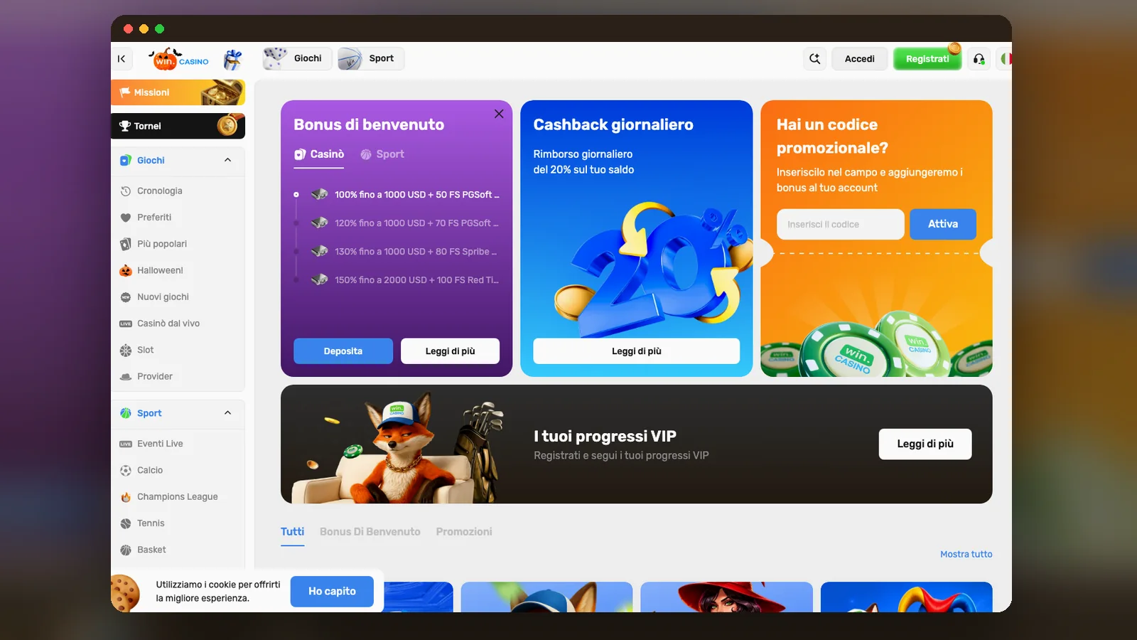Wincasino bonus