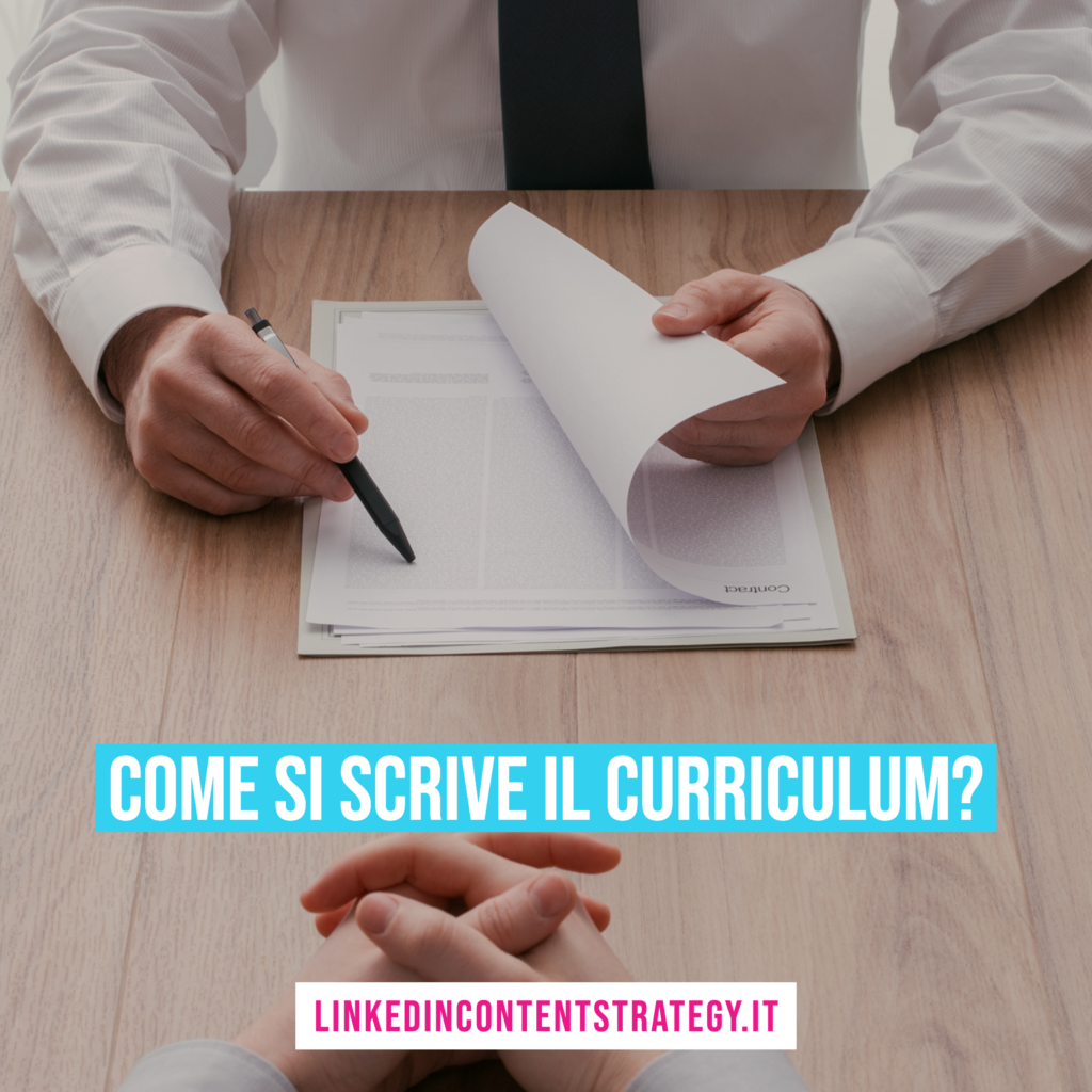 #22 - Come si scrive un curriculum? | Linkedin Content Strategy